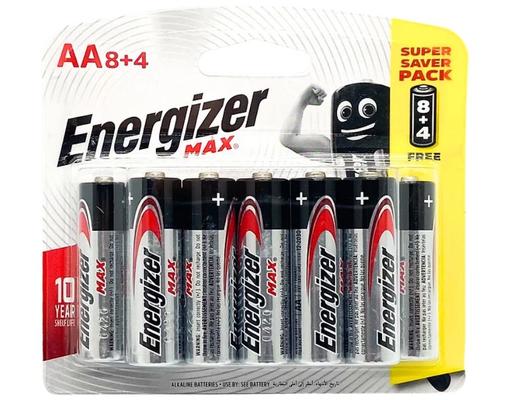 Vỉ 12 Pin Max AA E91BP8+4 Energizer