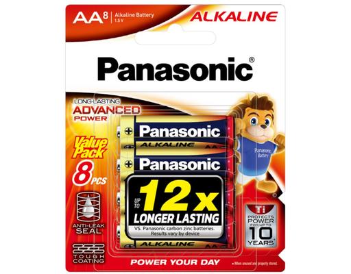 Vỉ 8 Viên Pin AA LR6T/8B-V Panasonic