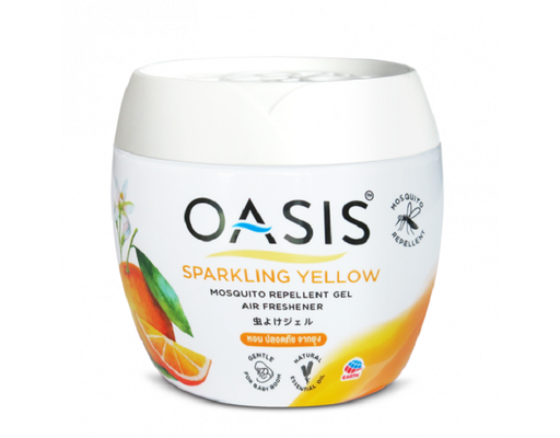 Sáp Thơm Đuổi Muỗi Hương Cam Chanh Sparkling Yellow 180g Oasis