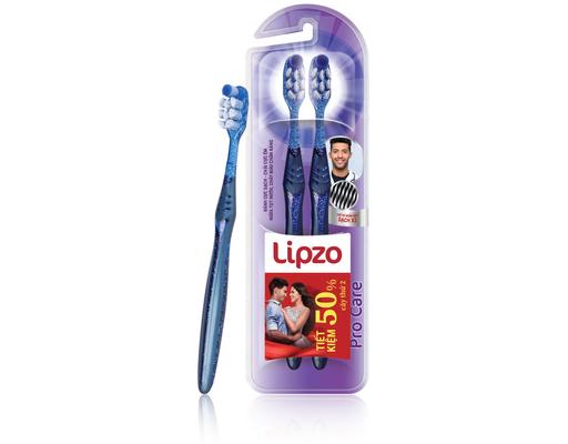 Lô 2 Bàn Chải Đánh Răng Cao Cấp Pro Care Lipzo