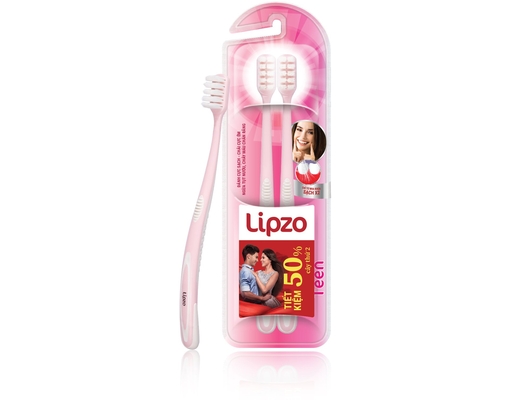 Lô 2 Bàn Chải Đánh Răng Cao Cấp Teen Lipzo