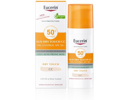 Kem Chống Nắng Và Kiểm Soát Nhờn Có Màu Sun Dry Touch CC Oil Control 50ml Eucerin