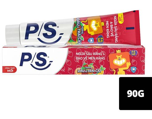 Kem Đánh Răng Trẻ Em 2-6 Tuổi Hương Dâu & Trái Cây 90g P/S