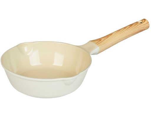 Chảo Đúc Sâu Men Gốm Ivory 28cm Green Cook