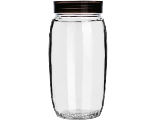 Hũ Thủy Tinh Nắp Nhựa Tròn 2.5L Deli