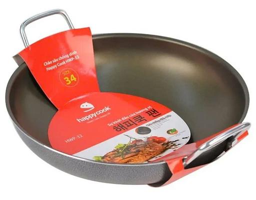 Chảo Xào 2 Quai HWP-34 34cm Happy Cook