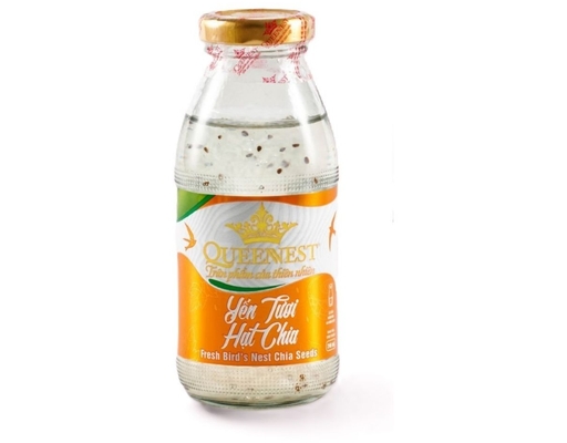 Yến Tươi Hạt Chia - Chai 240ml Queennest