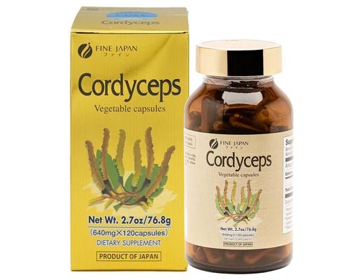 Thực Phẩm Bảo Vệ Sức Khỏe Viên Uống Đông Trùng Hạ Thảo Cordyceps 120 Viên Fine Japan