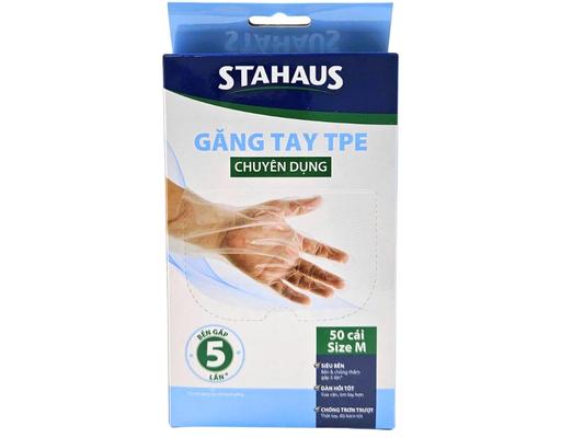Găng Tay TPE Size M Hộp 50 Cái Stahaus