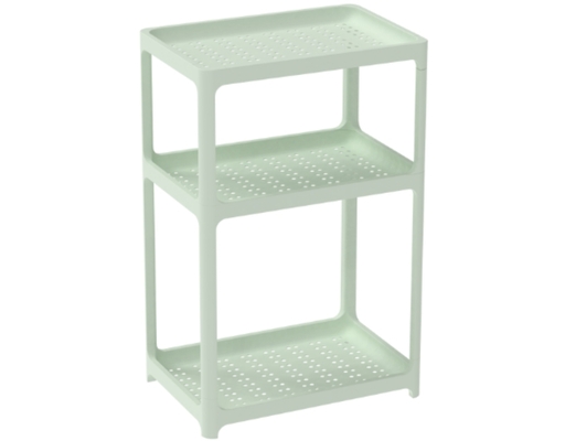 Kệ Đa Năng Matsu 3 Tầng Có Lỗ 46x31.3x73cm Duy Tân