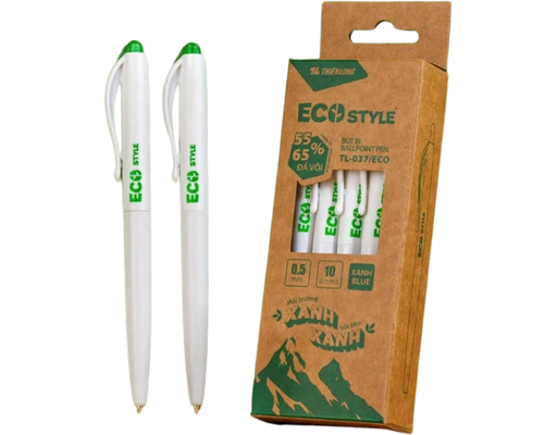 Bút Bi TL-037/ECO Mực Xanh Thiên Long