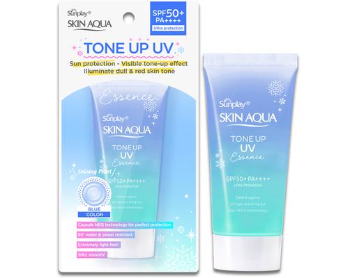 Tinh Chất Chống Nắng Hiệu Chỉnh Sắc Da Skin Aqua Tone Up Essence Blue SPF50 PA++++ 50g Sunplay
