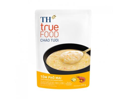 Cháo Tươi Vị Tôm Phô Mai Cho Trẻ Từ 12 Tháng Tuổi 240g TH True FOOD