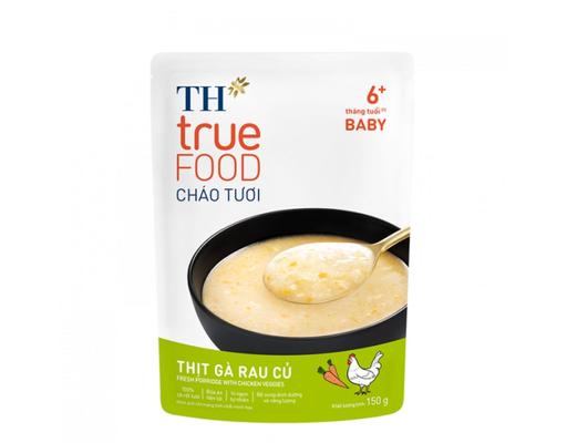 Cháo Tươi Vị Gà Rau Củ Cho Trẻ Từ 6 Tháng Tuổi 150g TH True FOOD