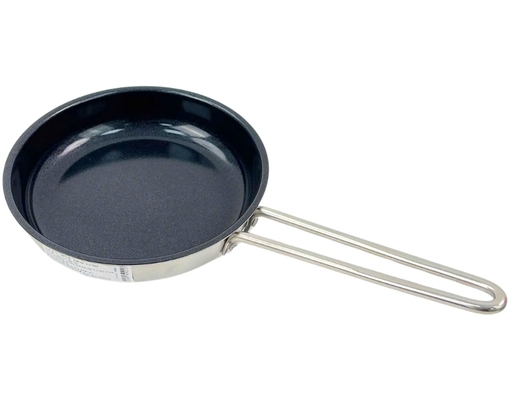 Chảo Inox Đáy Liền Phủ Chống Dính Ceramic 16cm Happy Cook