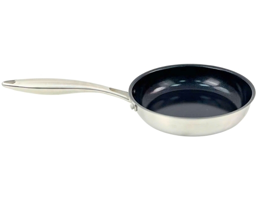 Chảo Inox Đáy Liền Phủ Chống Dính Ceramic 20cm Happy Cook