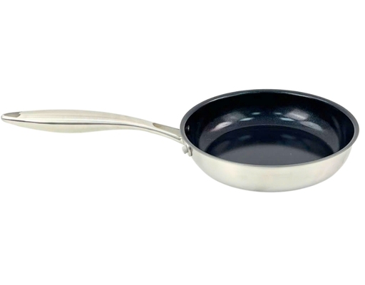 Chảo Inox Đáy Liền Phủ Chống Dính Ceramic 24cm Happy Cook