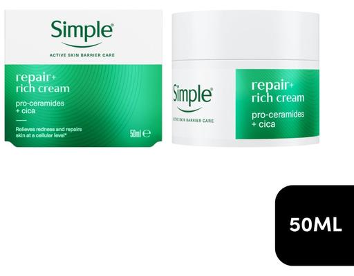 Kem Dưỡng Cho Da Nhạy Cảm Repair+ Rich Cream 50ml Simple