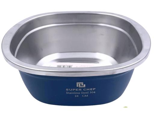 Thau Vuông Màu Inox 304 20cm Super Chef