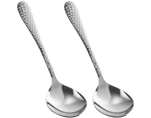 Vỉ 2 Muỗng Ăn Lớn Inox 304 Kim Cương Bếp Xinh
