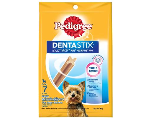 Bánh Xương Chăm Sóc Răng Cho Chó Trưởng Thành, Chó Kiểng Từ 2-5kg Dentastix Toy Dogs - 60g (7 Thanh x 8.5g) Pedigree