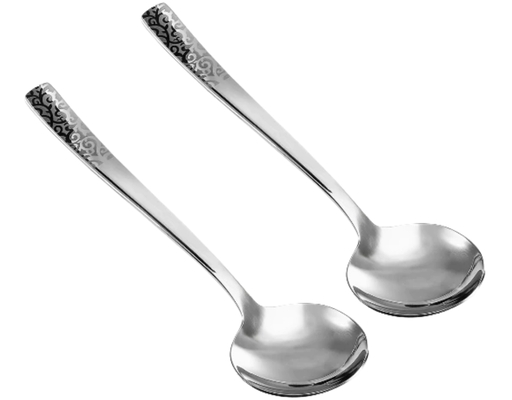 Vỉ 2 Muỗng Súp Tròn Hoàng Gia Bếp Xinh