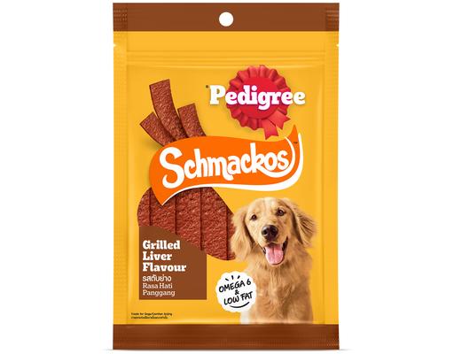 Bánh Thưởng Cho Chó Dạng Dẹt Schmackos Vị Bò Xông Khói 70g Pedigree