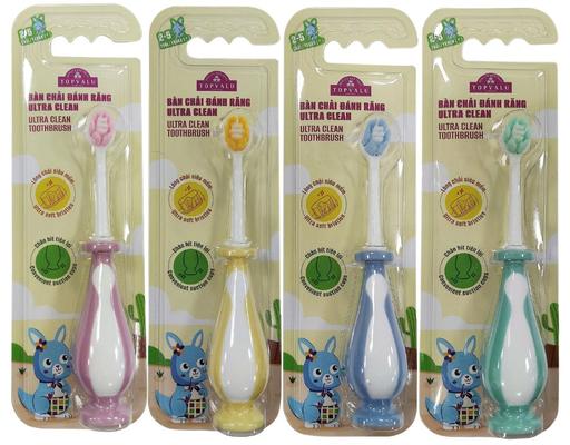 Vỉ 1 Cây Bàn Chải Đánh Răng Sạch Sâu Cho Trẻ Em Từ 2-5 Tuổi Topvalu Ultra Clean TOPVALU