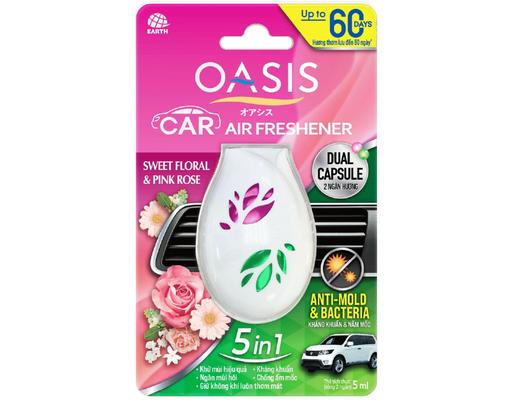 Tinh Dầu Thơm Ô Tô Hương Hoa Ngọt Ngào & Hoa Hồng 5ml Oasis