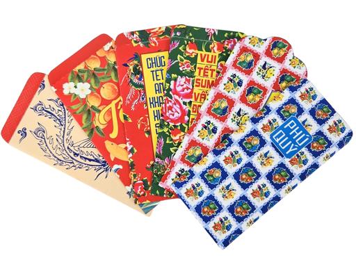 Xấp 10 Bao Lì Xì "Thập Niên 2000" Mix 6 Mẫu Vĩnh Tiến