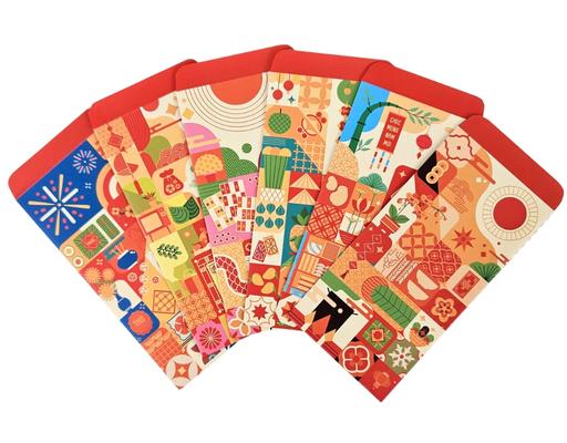 Xấp 10 Bao Lì Xì "Tết Việt Iconic" Mix 6 Mẫu Vĩnh Tiến