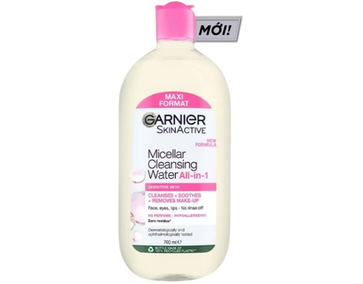Nước Tẩy Trang Dành Cho Da Nhạy Cảm Skinactive Micellar Cleansing Water 700ml GARNIER