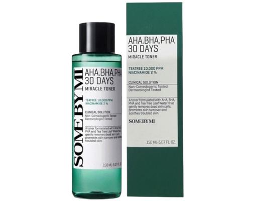 Nước Hoa Hồng AHA-BHA-PHA 30 Days Miracle Toner 150ml SOME BY MI
