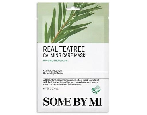 Mặt Nạ Dưỡng Da Tràm Trà Làm Dịu Da Mụn Real Teatree Calming Care Mask 20g SOME BY MI