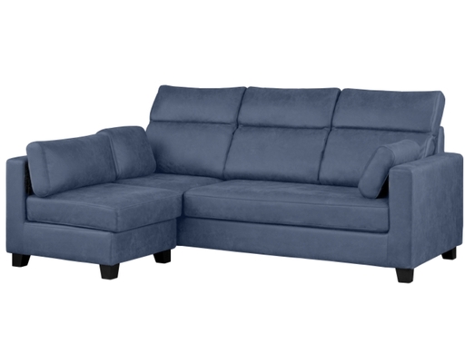 Sofa Góc Silvia PVC Màu Xám Chống Trầy Histyle