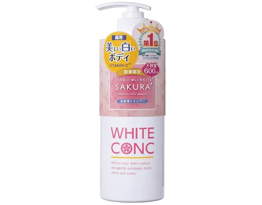 Sữa Tắm Trắng Da Hương Hoa Anh Đào Body Shampoo CII Sakura 600ml White ConC