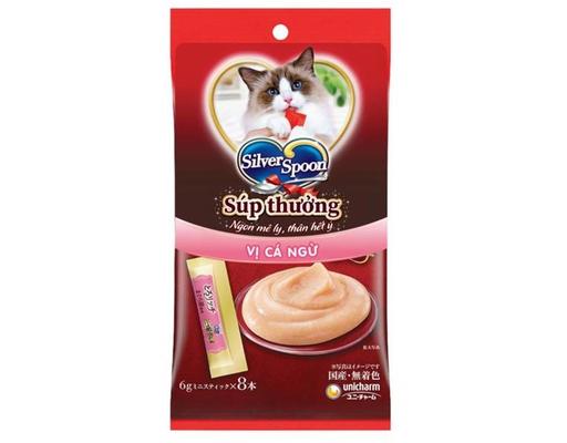 Súp Thưởng Dạng Thanh Vị Cá Ngừ - 8 Thanh x 6g Silver Spoon