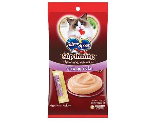 Súp Thưởng Dạng Thanh Vị Cá Ngừ Vằn - 8 Thanh x 6g Silver Spoon