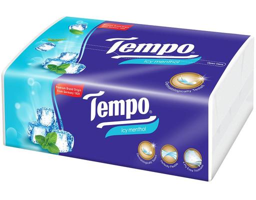 Khăn Giấy Rút Hương Bạc Hà Icy Menthol 90 Tờ Tempo