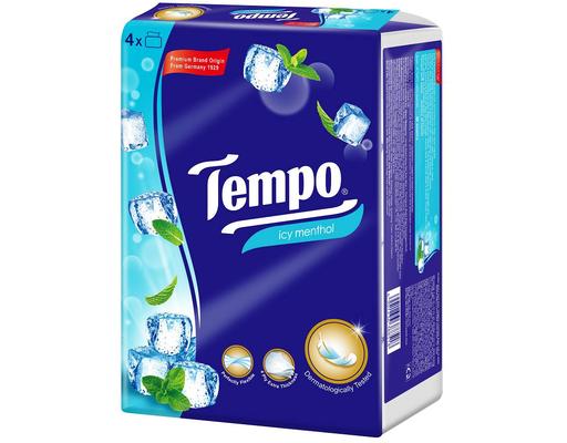 Lô 4 Gói Khăn Giấy Rút Hương Bạc Hà Icy Menthol 4 Lớp 90 Tờ Tempo