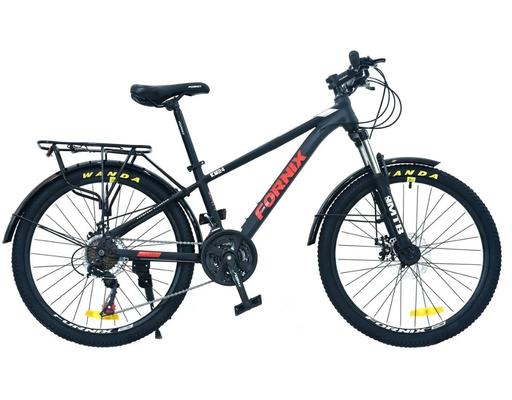 Xe Đạp Địa Hình 24 Inch KM24 Màu Đen-Đỏ Fornix