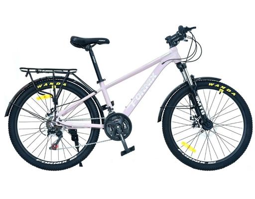 Xe Đạp Địa Hình 24 Inch KM24 Màu Hồng-Bạc Fornix