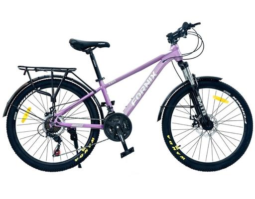 Xe Đạp Địa Hình 24 Inch KM24 Màu Tím-Bạc Fornix