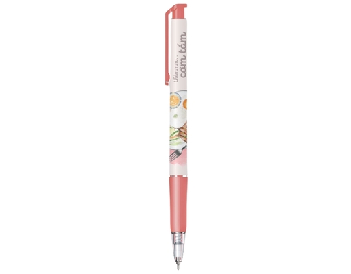 Bút Gel B Buttersmooth Gel GELB-033 0.5mm Mực Xanh Họa Tiết Cơm Tấm Thiên Long