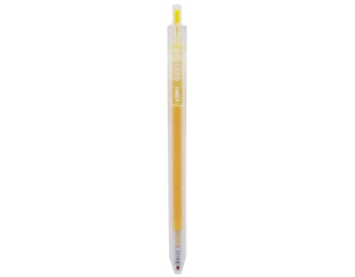 Bút Gel Bấm 0.5mm EG118 Màu Vàng Deli
