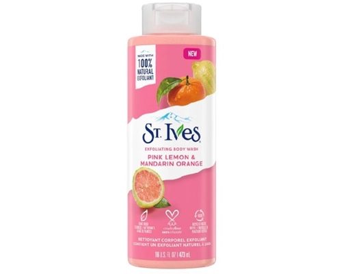 Sữa Tắm Tẩy Tế Bào Chết Hương Cam Và Chanh Hồng Pink Lemon & Mandarin Orange Exfoliating Body Wash 473ml St.Ives