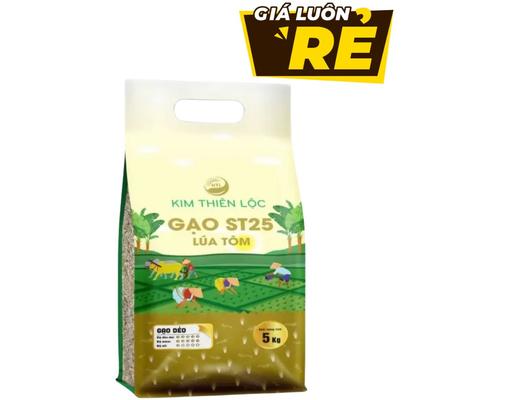 Gạo ST25 Lúa Tôm 5kg Kim Thiên Lộc
