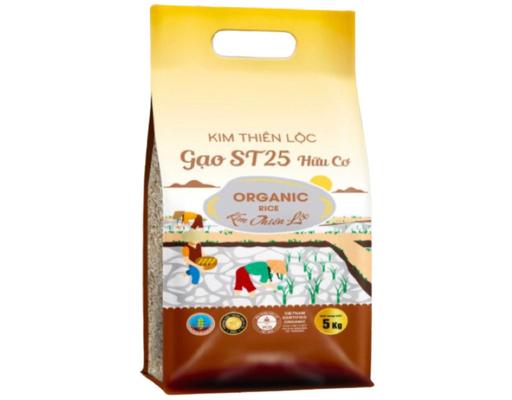 Gạo ST25 Hữu Cơ 5kg Kim Thiên Lộc