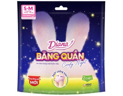 Băng Vệ Sinh Dạng Quần Comfy Night Size S-M 2 Miếng Diana