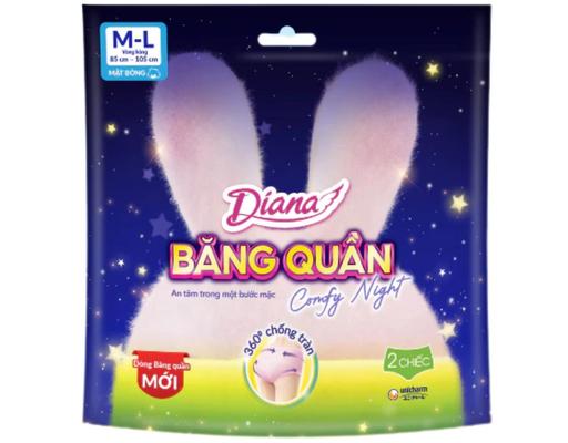 Băng Vệ Sinh Dạng Quần Comfy Night Size M-L 2 Miếng Diana